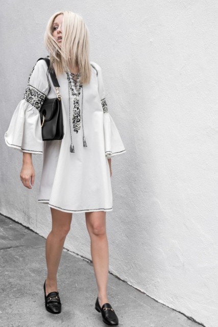 18 Airy Bell Sleeve Dress Outfits - Styleohol