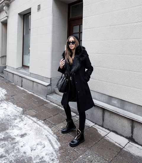 20 All-Black Winter Women Outfits To Try - Styleohol