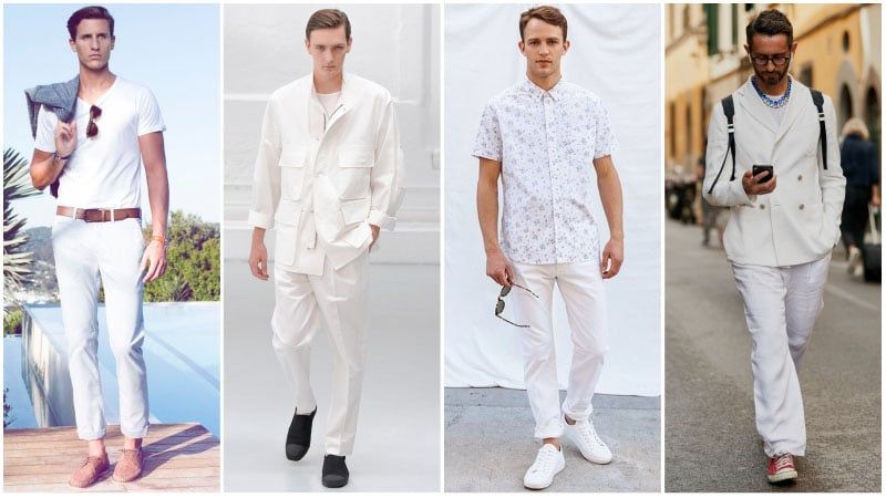 Smart Casual All White Outfits For Men | All white mens outfit .