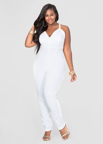 Trendy Plus Size Clothing Guide | Plus size white jumpsuit, Plus .
