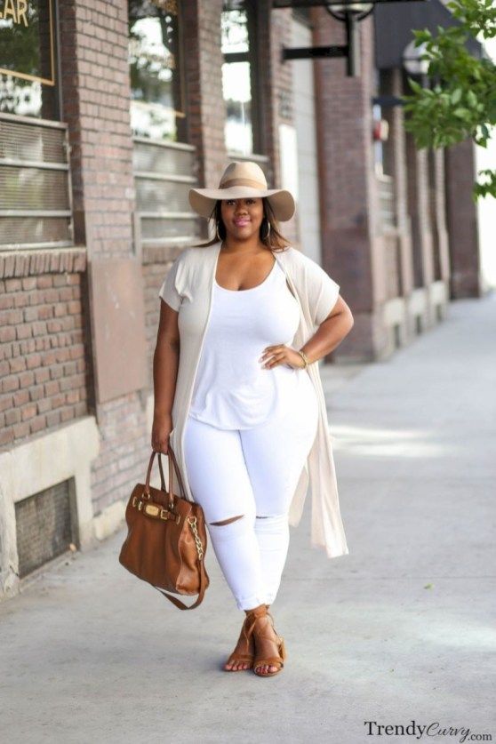 All White Outfit Ideas For Women (21) | Plus size fashion, Plus .