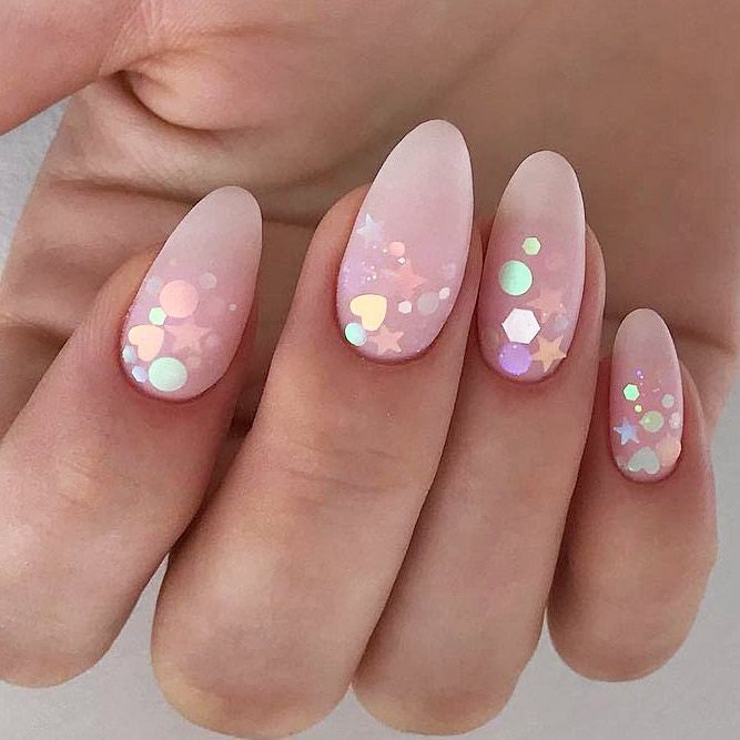 33 Breathtaking Designs For Almond Shaped Nails | Almond acrylic .