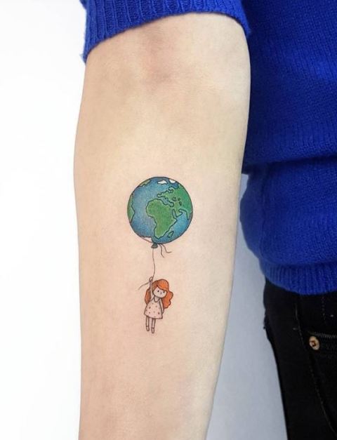 Picture Of Adorable tattoo idea on the forea