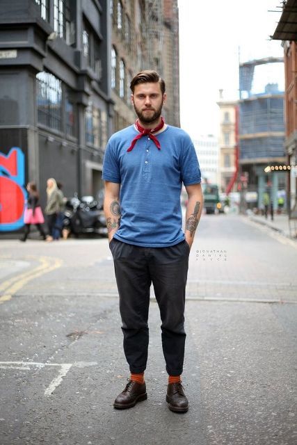 20 Men Outfits With Bandana Scarves | Beauty | Mens street style .