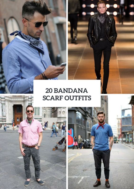 20 Men Outfits With Bandana Scarves | Beauty | Bandana outfit .