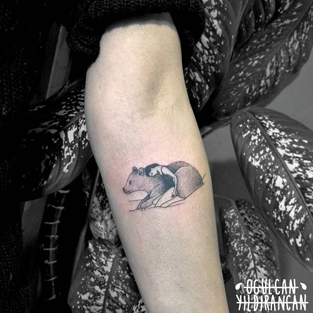 by Ogulcan YILDIRANCAN instagram: @ogulcantattooer bear tattoo .