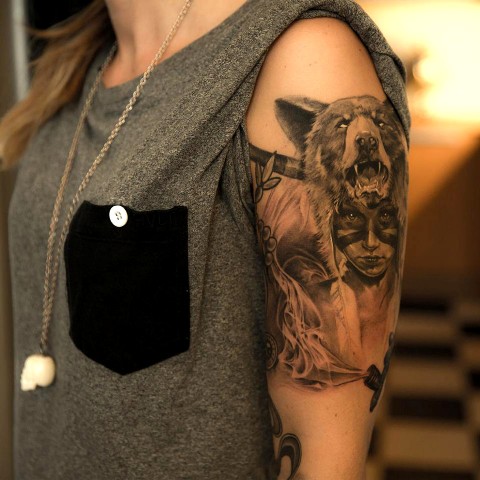 20 Bear Tattoo Ideas For Girls To Repeat - Styleohol