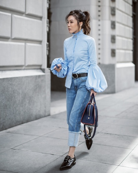 19 Bishop Sleeve Shirt Outfits To Try - Styleohol
