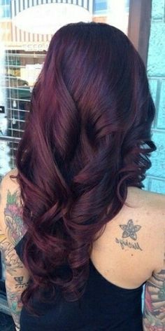 Black cherry hair color … | Hair color for black hair, Hair color .