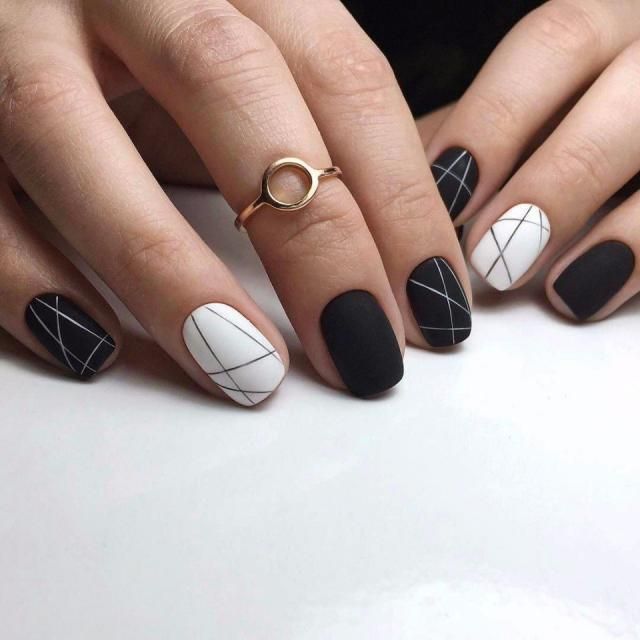 30 Black Nail Designs That Are Anything but Goth | Goth nails .