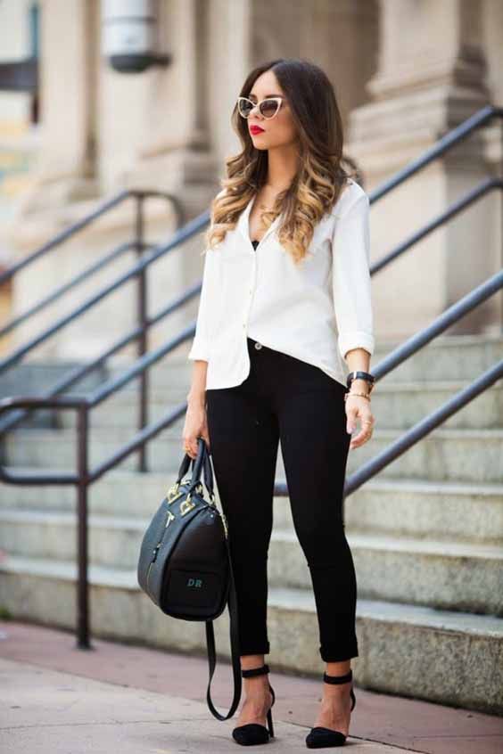 Black And White Spring Outfits For Work – thelatestfashiontrends.c