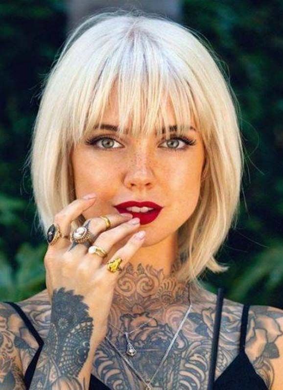Best Short Bob Haircuts with Bangs for Women in Year 2020 in 2020 .