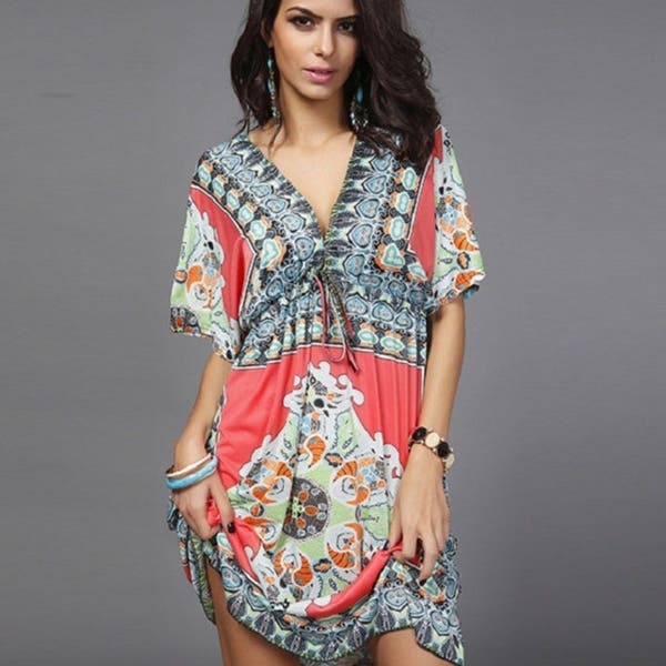 Shop Casual Boho Summer Dress in 4 Styles - Overstock - 216034