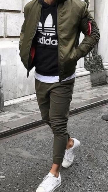 Bomber-Jacket-Outfit-Inspo-2 in 2020 | Cool jackets for men .