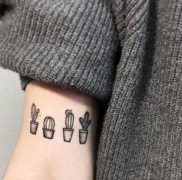 cacti-tattoos.jpg (595×590) | Tattoos, Succulent tattoo, Best .