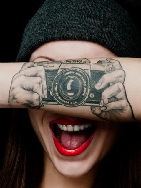 21 Amazing Camera Tattoo Ideas For Women - Styleohol