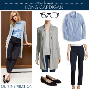 Wear to Work: Long Cardigan | Long cardigan outfit, Cardigan .