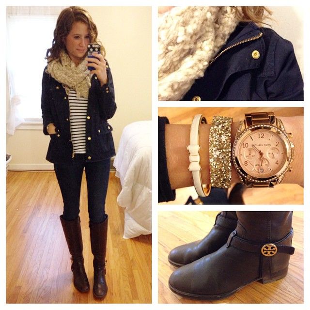 Scarves and boots are now a necessity #fallishere | Preppy fall .