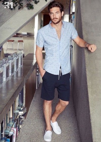 Men's Summer Outfits | Casual shorts outfit, Menswear, Men casu