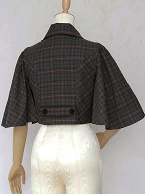 British Check Cape Jacket by Victorian Maiden in 2020 | Cape .