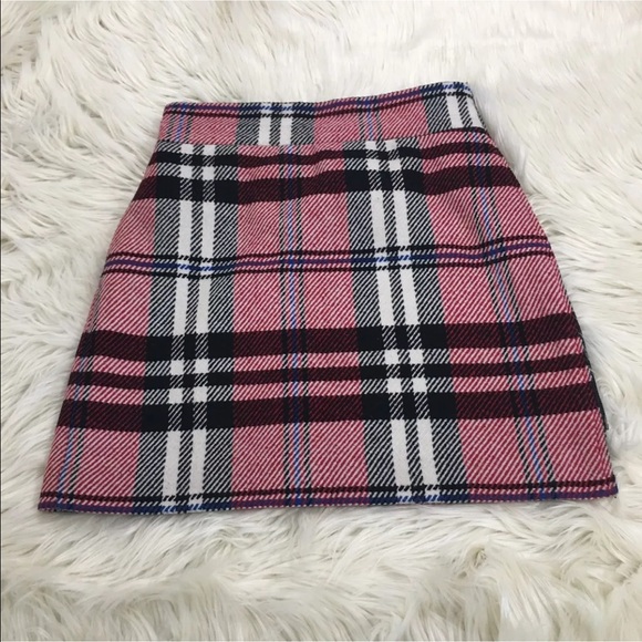 Topshop Skirts | Checked Twill High Waisted Skirt | Poshma