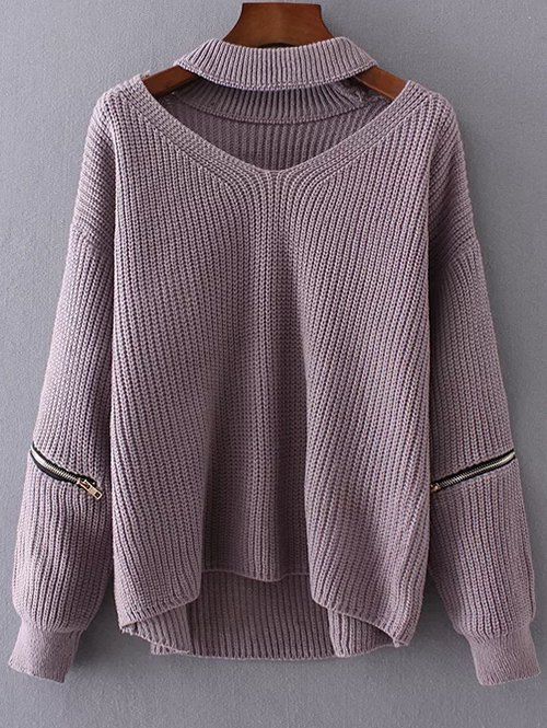 Outfits With Choker Cutout Sweaters – thelatestfashiontrends.c