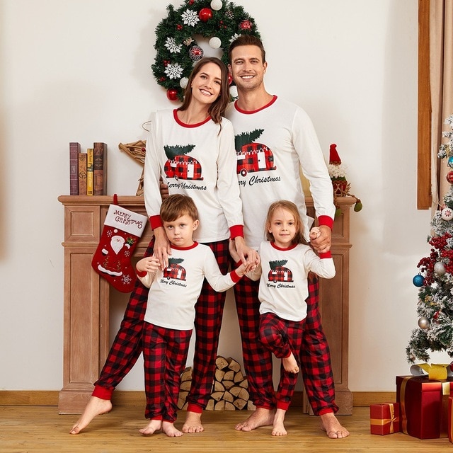 Family Matching Outfits Christmas Family Look Parent child .