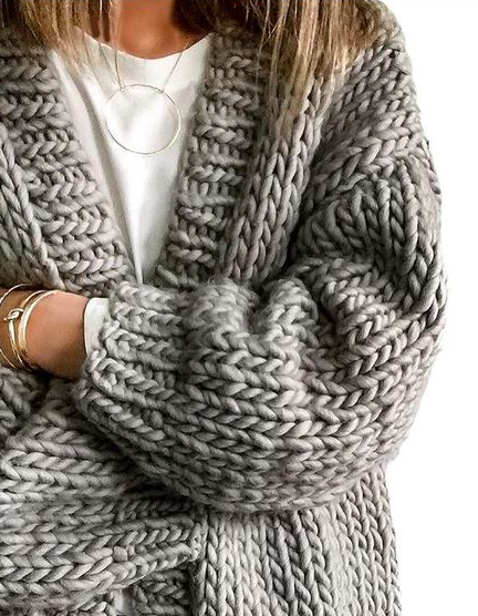 chunky knit cardigans | Fashion, Clothes for women, Cozy sweate
