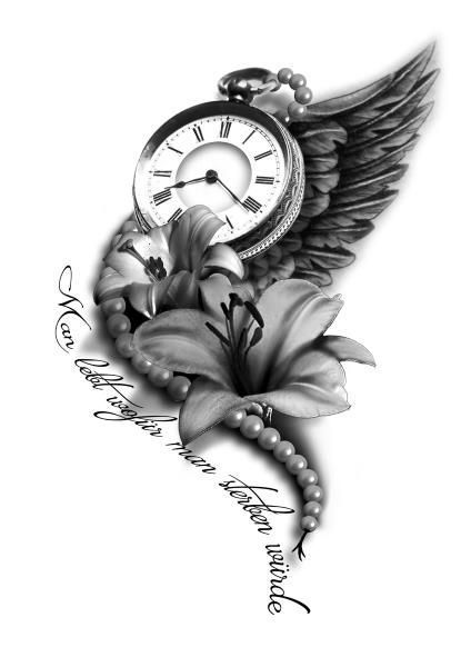 Women Tattoo – 22 Attractive Clock Tattoo Designs & Meanings .