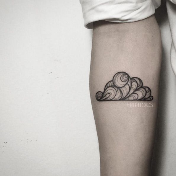 Creative cloud tattoo by Fin Tattoo … in 2020 | Cloud tattoo, Cute .