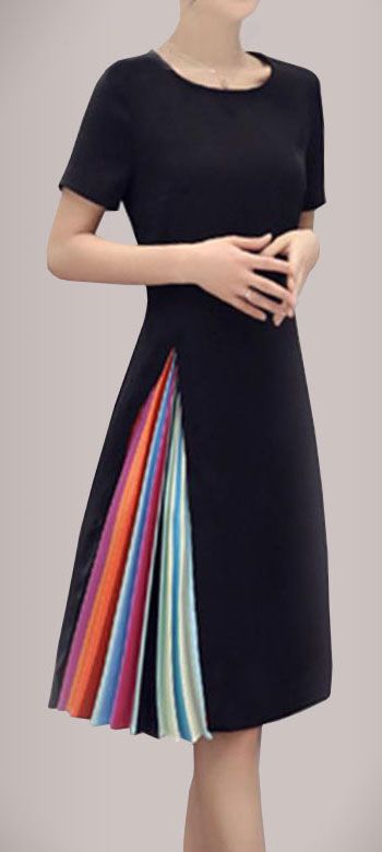Rainbow color block dress by TBDress | Pakaian wanita, Wanita, Pakai