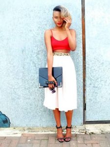 30 Perfect Outfits That Combine Crop Tops and Midi Skirts | Skirt .
