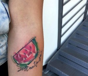 18 Super Cool Watermelon Tattoo Ideas - Styleohol