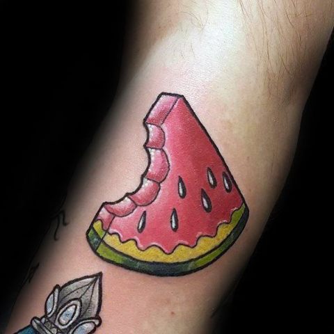 18 Super Cool Watermelon Tattoo Ideas - Styleohol