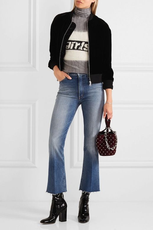 2 Incredibly Cool Ways To Wear Cropped Flared Jeans | Cropped .