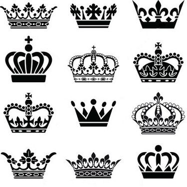Queen and King Crowns Tattoo Design | Crown tattoo design, Crown .
