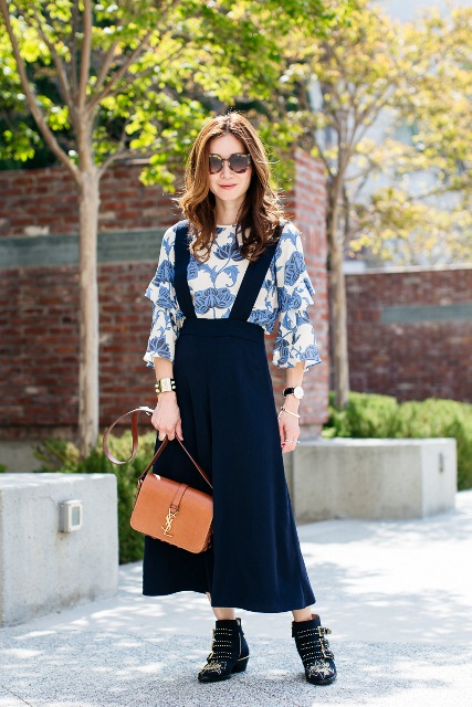 18 Wonderful Culottes With Suspenders Outfits - Styleohol
