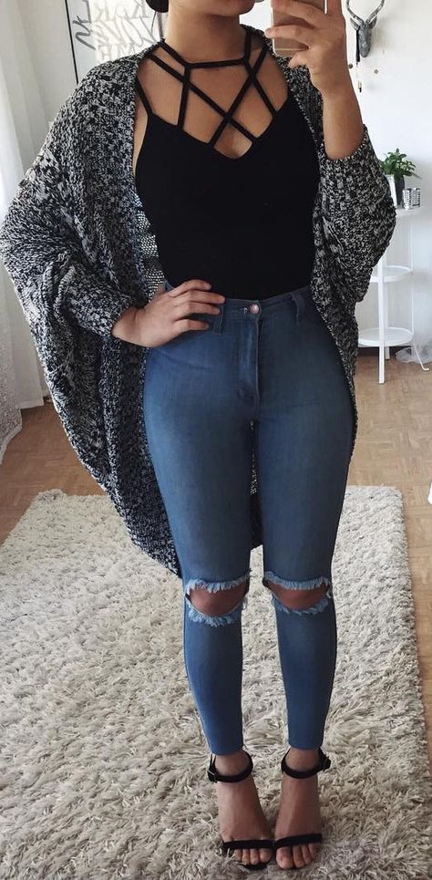 Simple, Comfy, Chic: 40 Best Outfit Ideas With Jeans | Trendy fall .