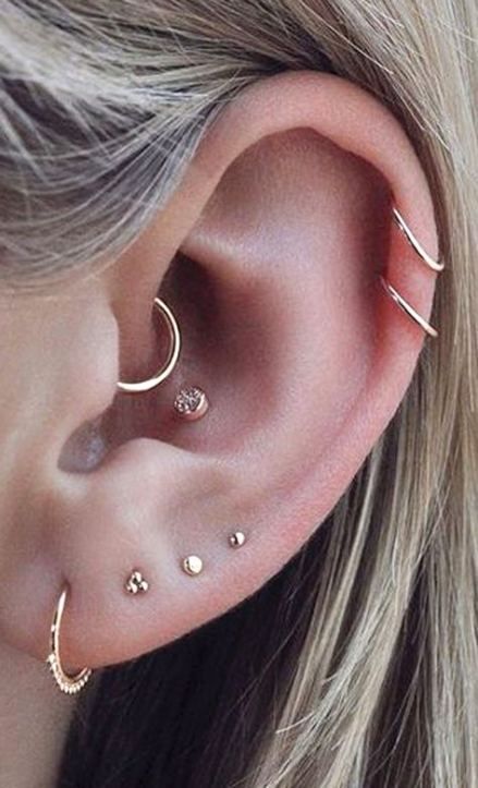 28+ Super Ideas jewerly earrings cartilage daith piercing .