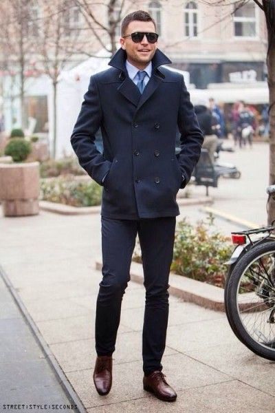 Overcoats & Peacoats | Mens winter fashion, Mens outfits, Mens fashi