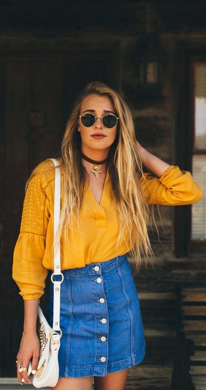 These Denim Skirt Outfits Will Make You Become A Headturner .