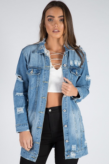18 Outfits With Distressed Denim Jackets - Styleohol