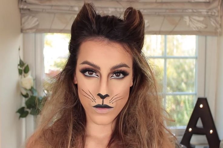 DIY Makeup Tutorials : Cat Halloween makeup | 5 Easy Cat Makeup .