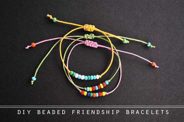 the diy: beaded friendship bracele