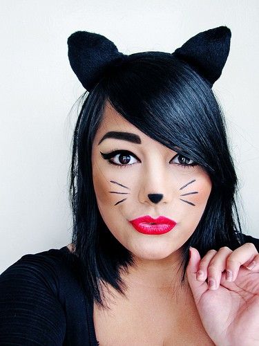 3 Animal Makeup Looks for Halloween | Cat halloween makeup .