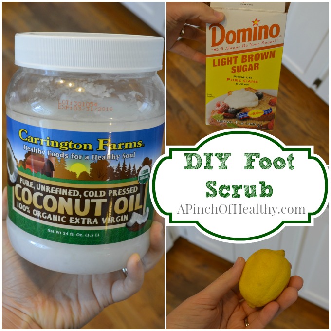 DIY Coconut Oil Foot Scrub - A Pinch of Healt