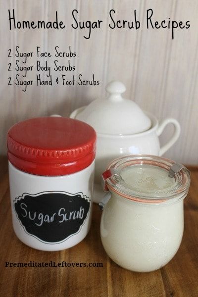 Easy Homemade Sugar Scrub Recipes including 2 sugar body scrubs, 2 .