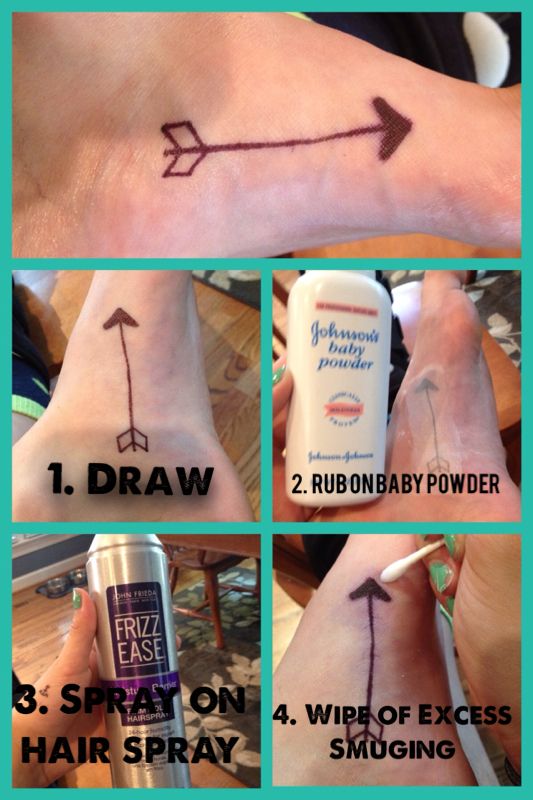 DIY temporary tattoo! By Bria Diorio 1. Draw your tattoo with .