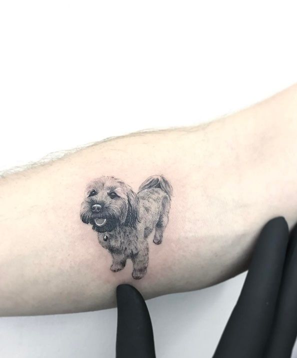 50 Cute Dog Tattoo Ideas For Men Who Loves Dogs - Gravetics .