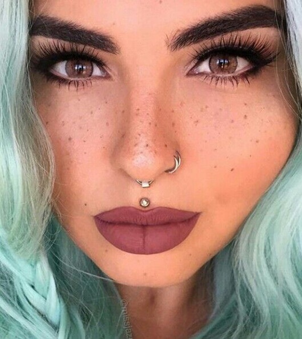 90 Flattering Double Nose Piercings for All Face Typ